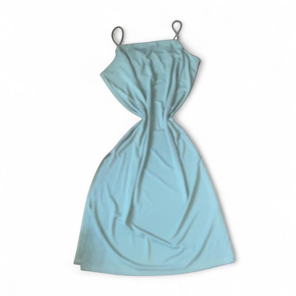 H&M Women's Sage Green Slip Dress with Slit SZ XL